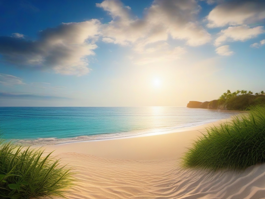 Background With Beach - Inviting beach background.  background wallpaper