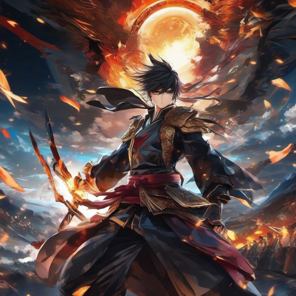 Anime Cool Wallpaper - Epic Anime Battle Scene wallpaper, abstract art style, patterns, intricate