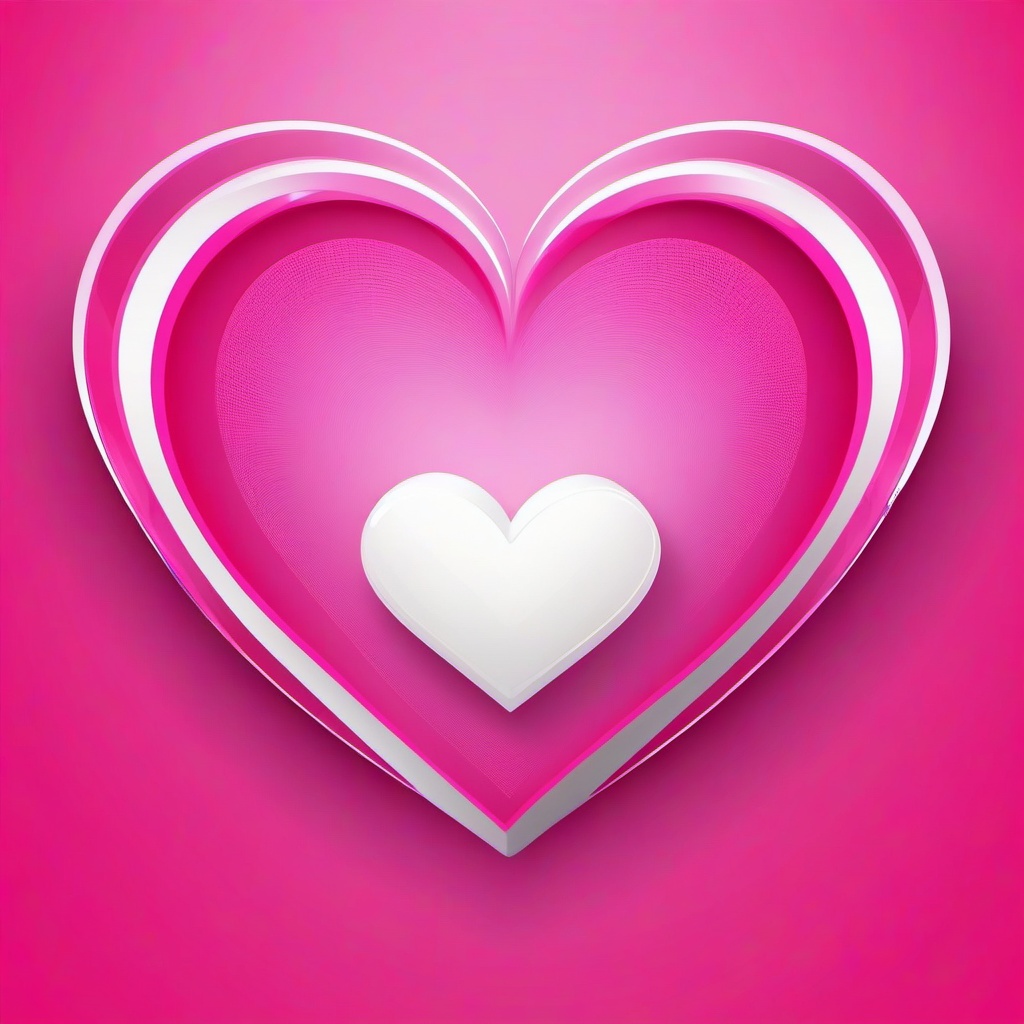 Heart Background Wallpaper - pink background with white heart  