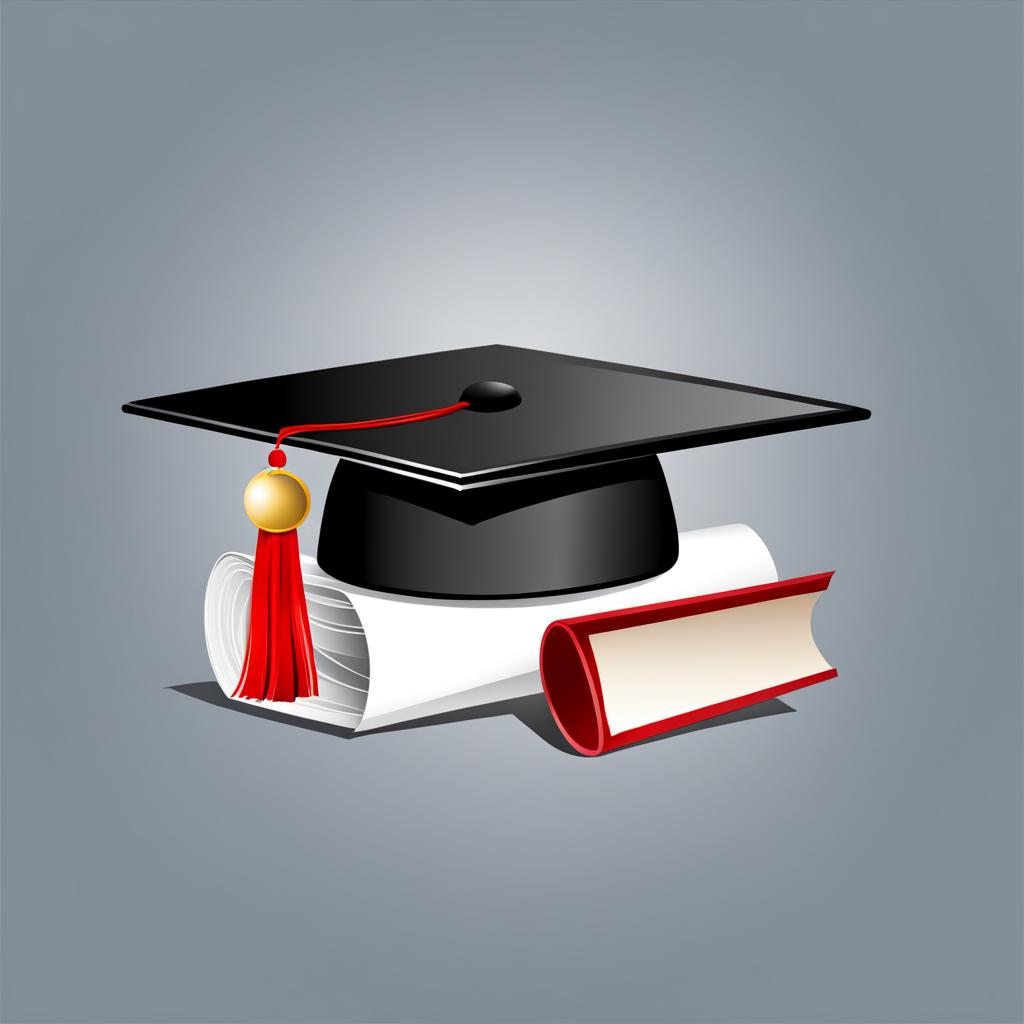 graduation cap clipart: smart graduation cap symbolizing achievement. 