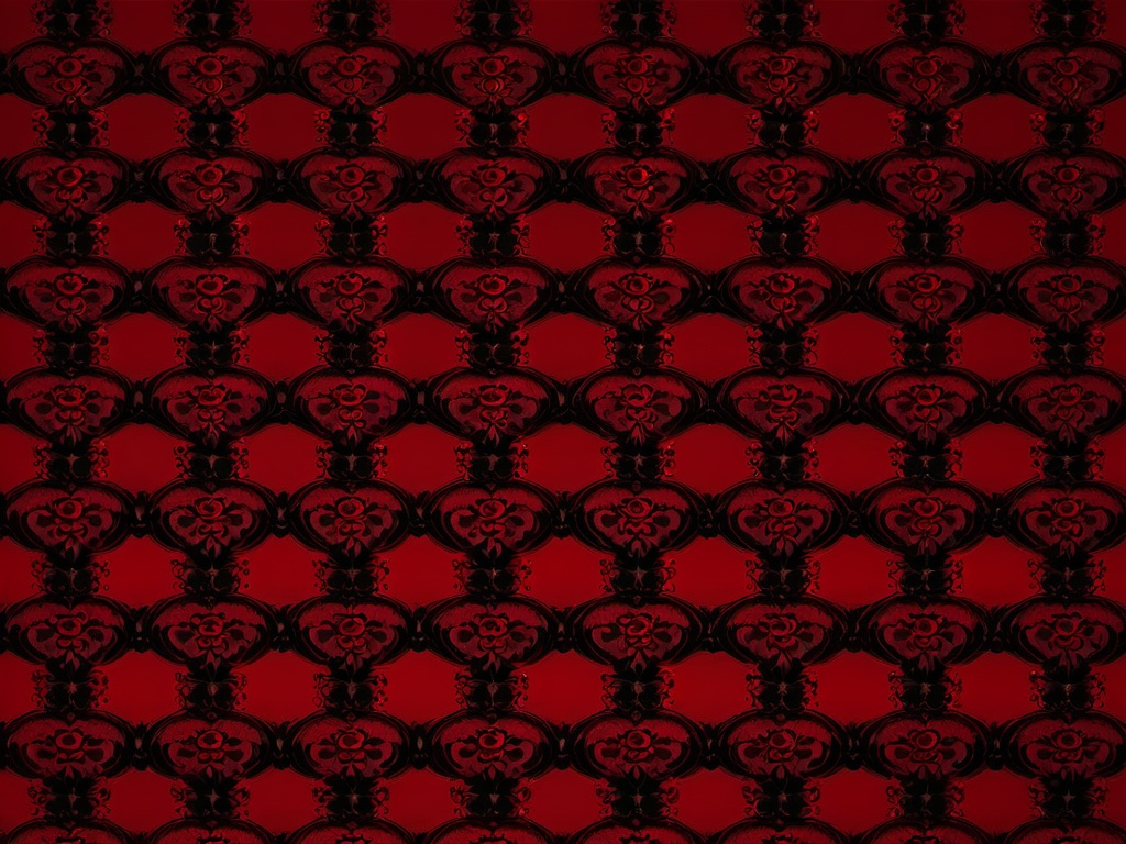 Red And Black Wallpaper-Deep red with black baroque patterns for a luxurious look  background wallpaper