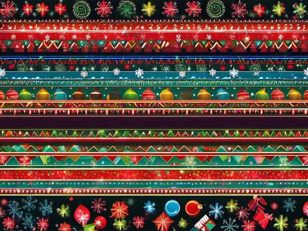 Colorful Christmas Wallpaper  