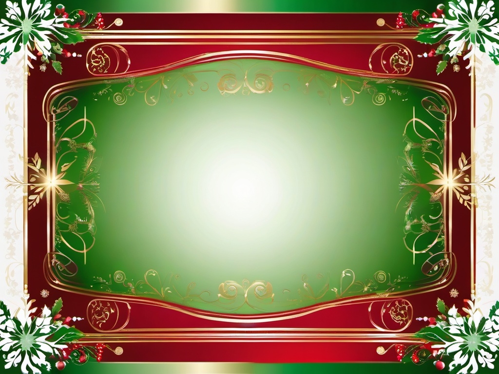 Red And Green Christmas Background  