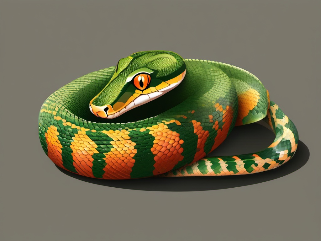 Snake clipart - snake in a playful position  