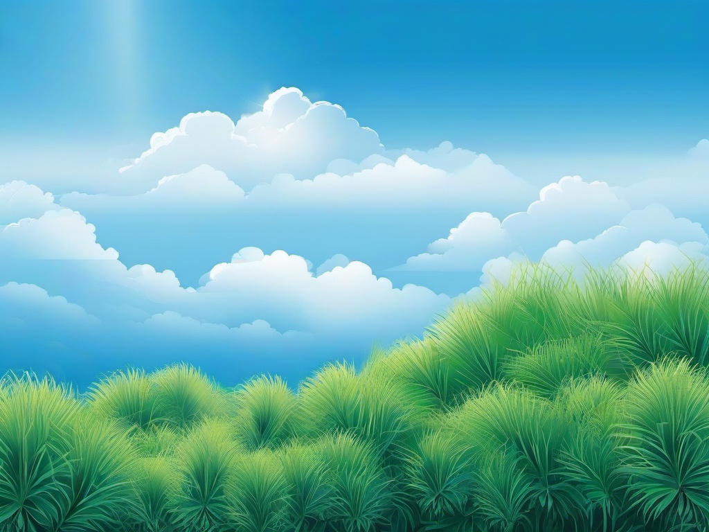 Blue Sky Bg-Clear blue sky with gentle, wispy clouds scattered across  background wallpaper