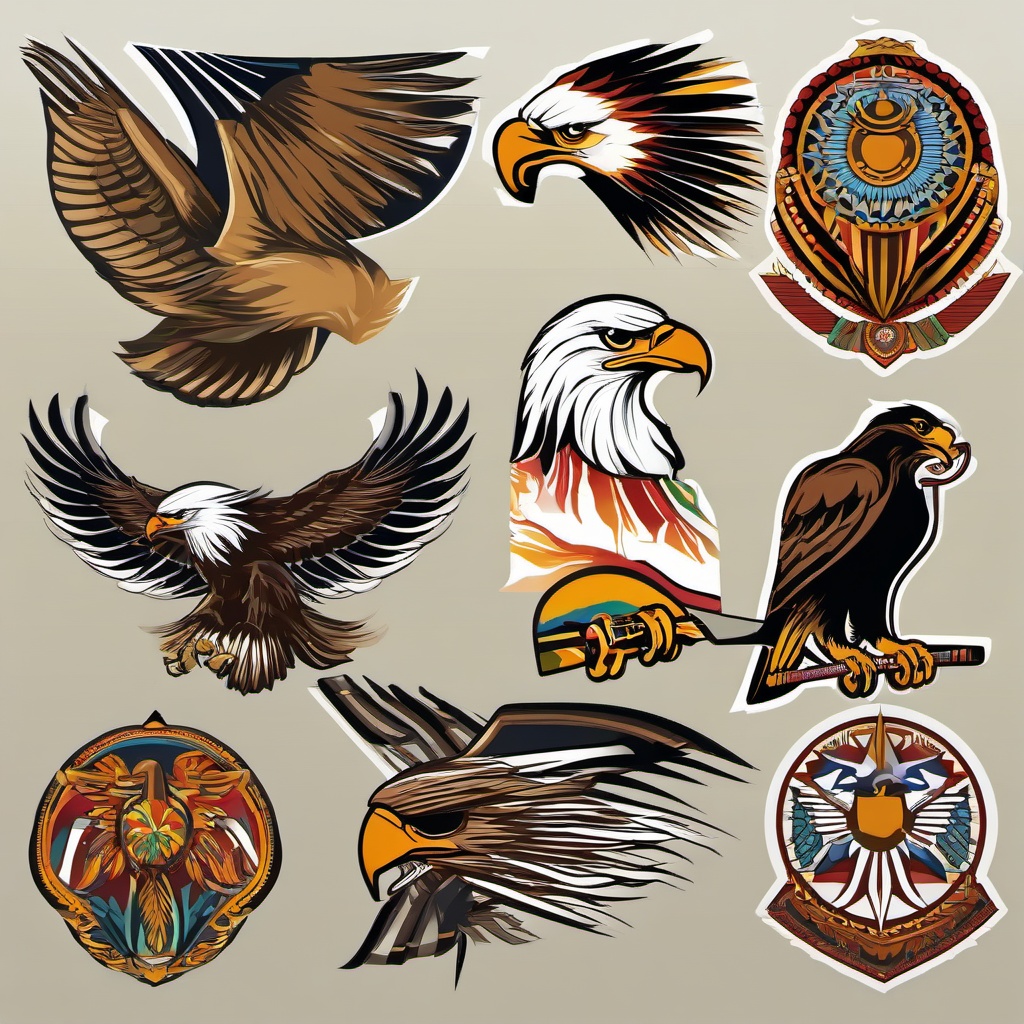 Eagle clipart - eagle representing various cultures  