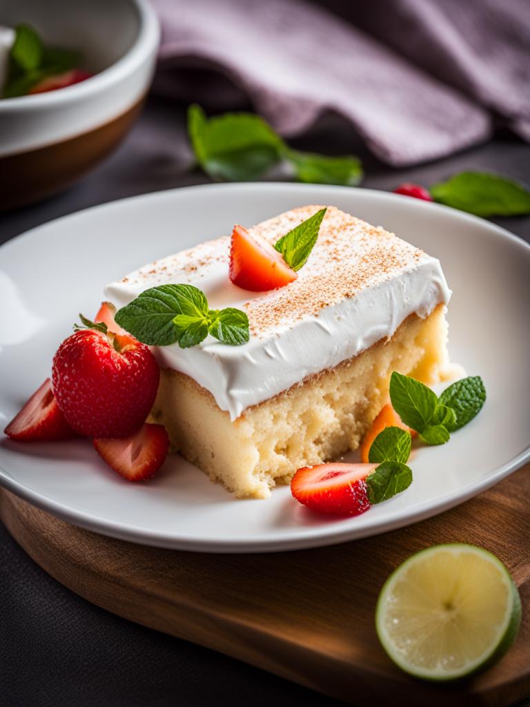 tres leches cake, a latin american delight, devoured at a lively salsa dancing event. 