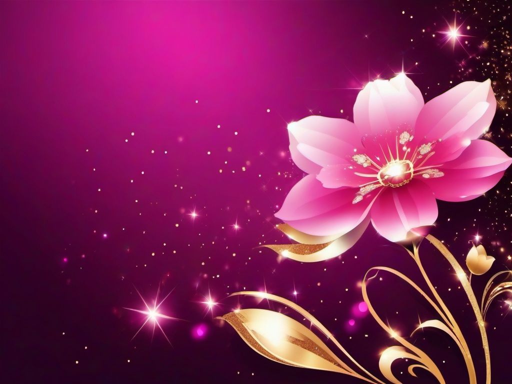 Glitter Flower Background  