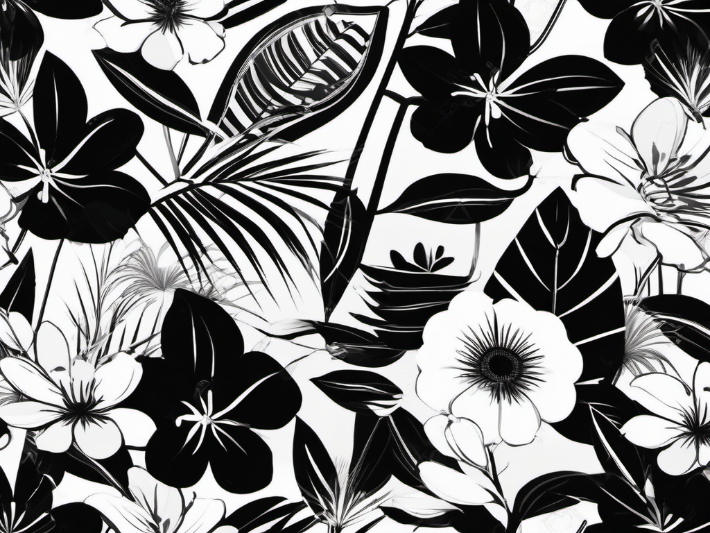 Black And White Summer Wallpaper  background