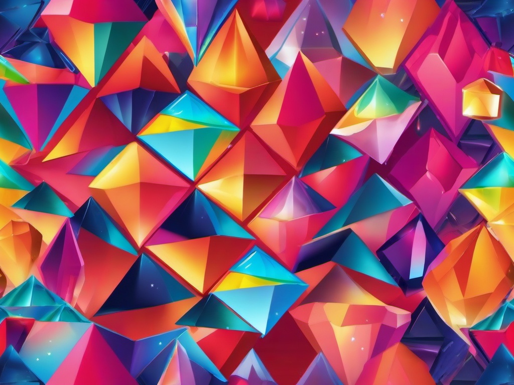 Rainbow Diamond Background  