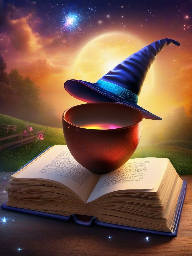 Book clipart - with a magical cover  