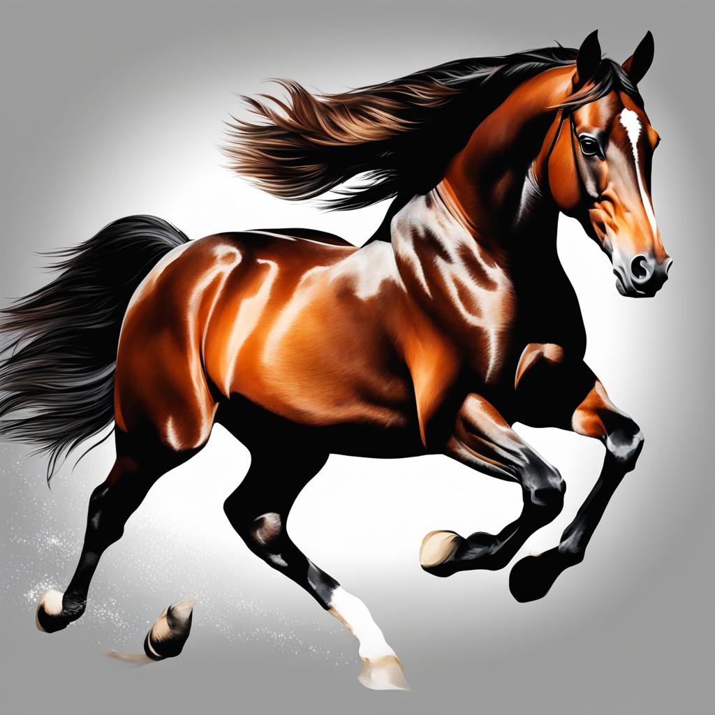 horse clipart transparent background - galloping with grace. 