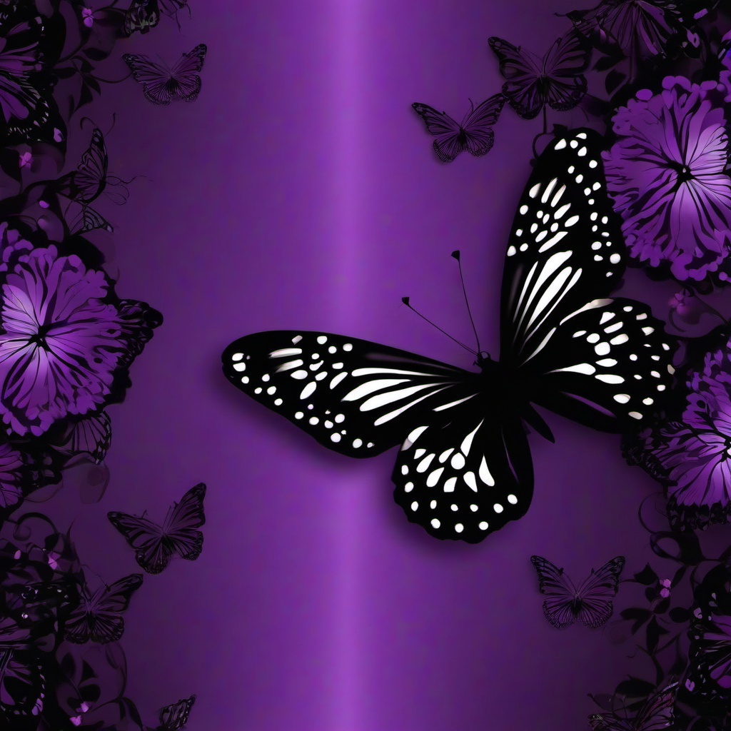 Purple Background Wallpaper - black and purple butterfly wallpaper  