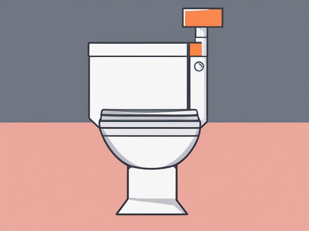 Toilet clipart - toilet with the seat up and lid open  color,minimalist,vector clipart