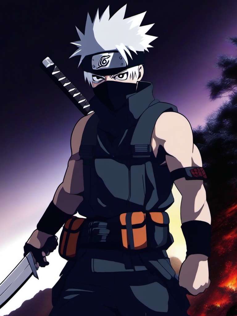 Dark Kakashi Wallpaper  ,mobile iphone background wallpaper