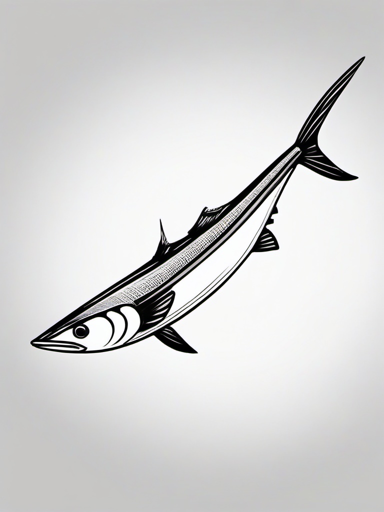 drawing of swordfish  minimal rough sketch scribbles,doodles,black and white