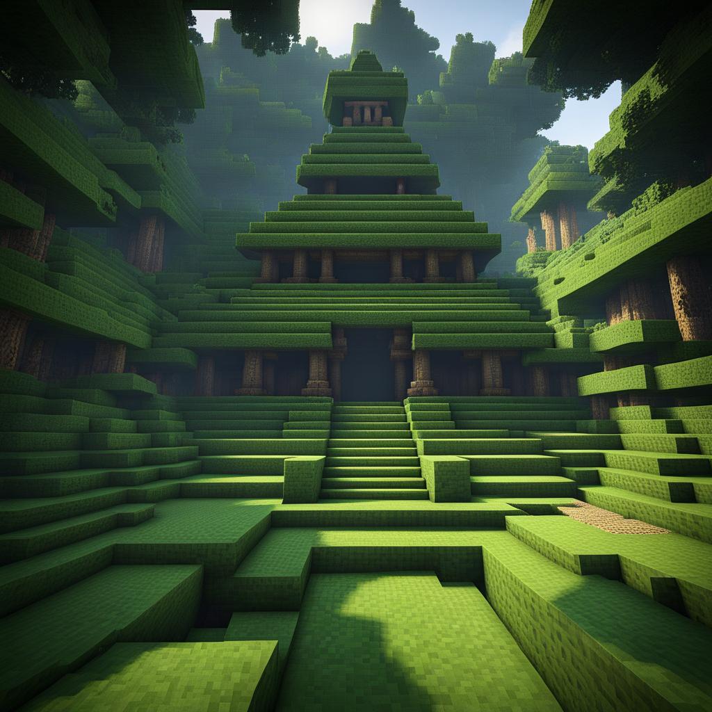 ancient temple hidden deep within a jungle - minecraft house ideas minecraft block style