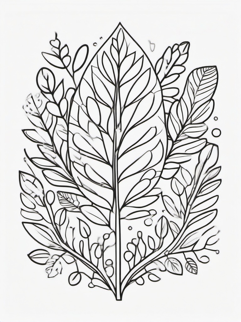 Autumn Decorations Coloring Pages - Festive Decor for the Season  minimal black outline printable sheet, coloring page