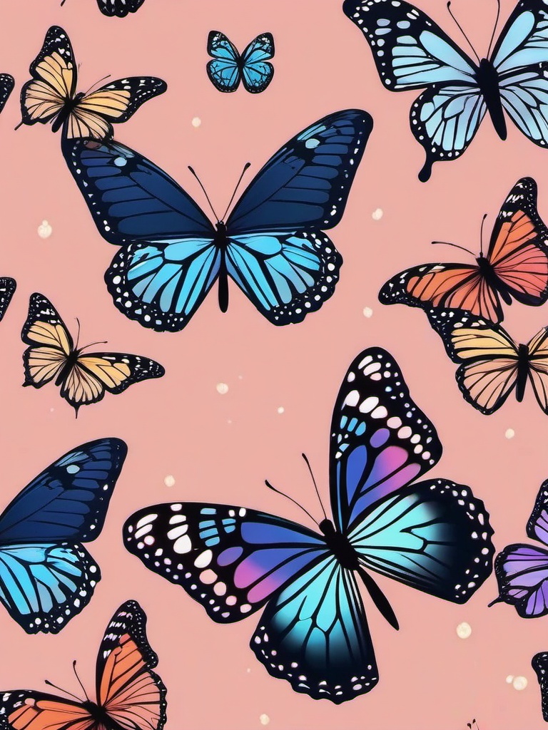 cute aesthetic butterfly wallpaper  ,mobile iphone background wallpaper