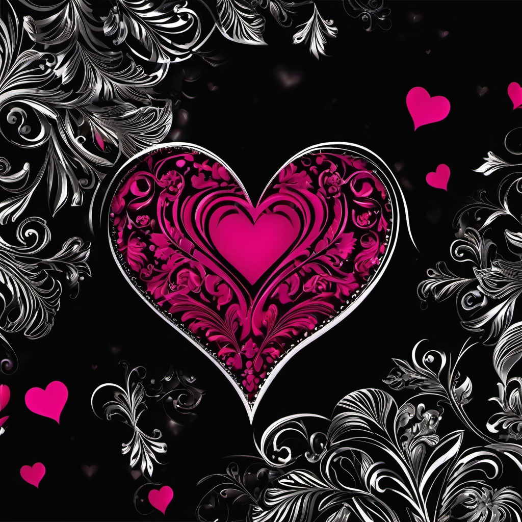 Valentine Background Wallpaper - black valentine background  