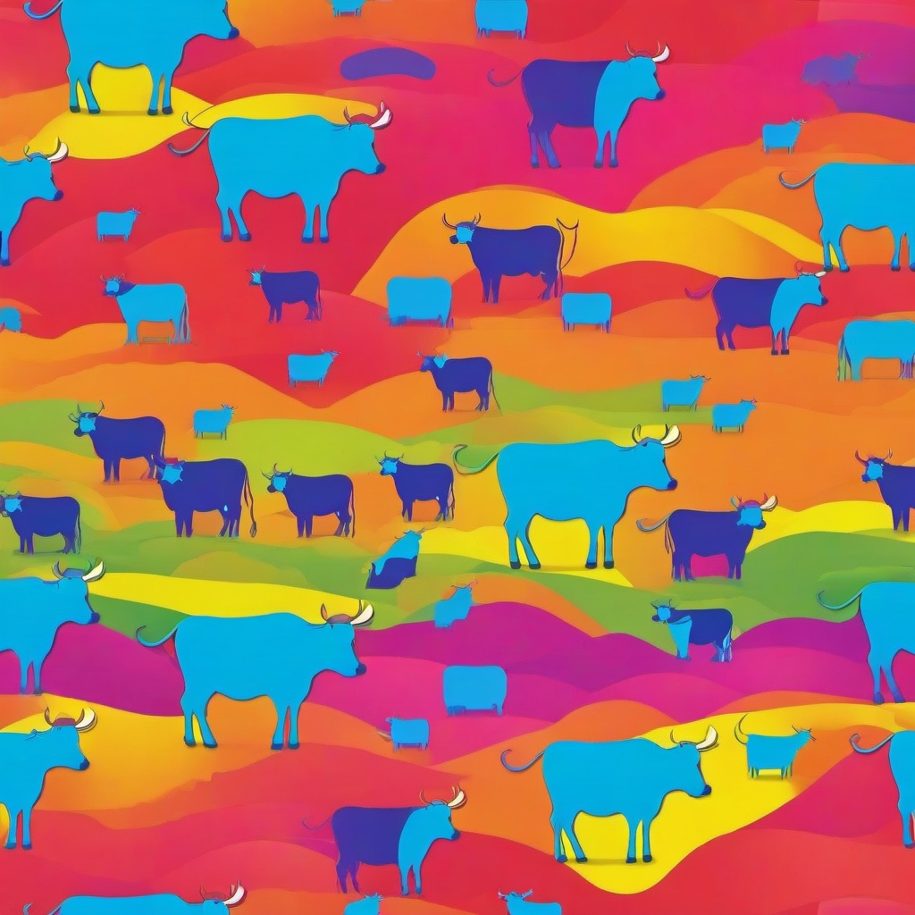 Rainbow Background Wallpaper - rainbow cow print background  