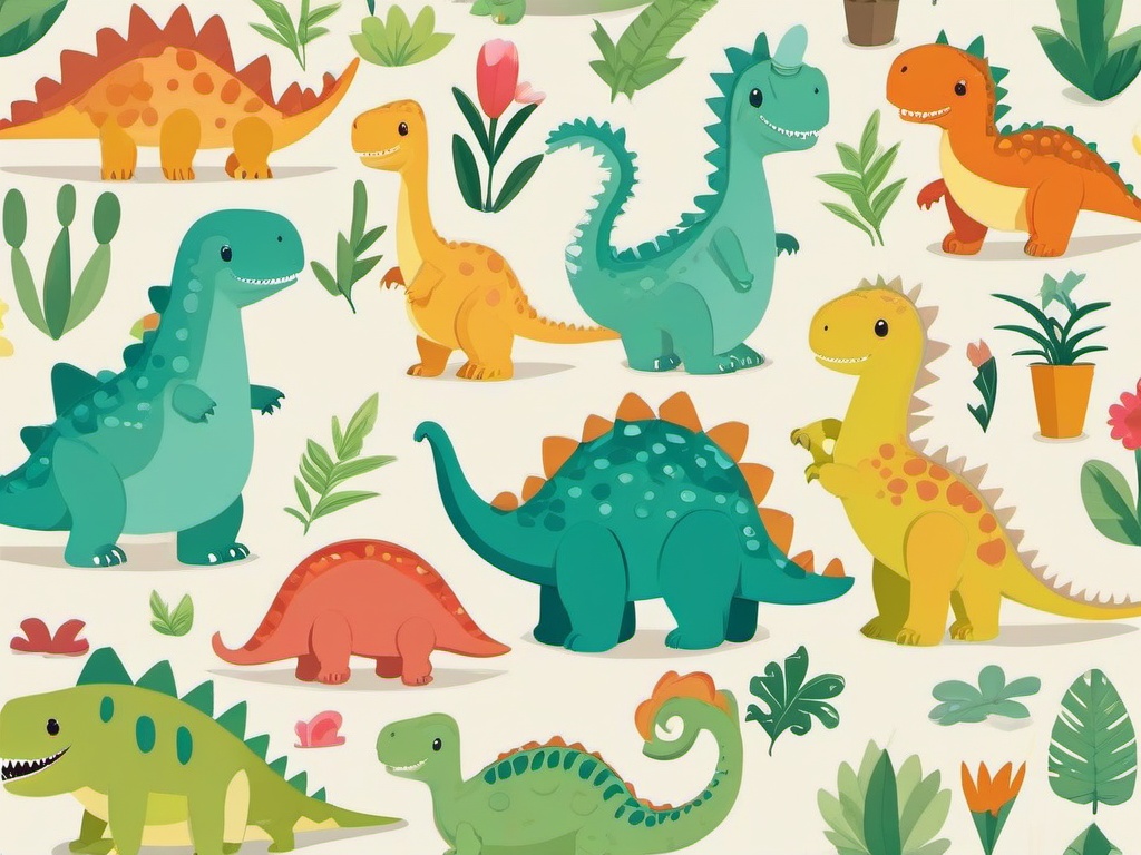 Cute Wallpaper Dino - Dino-themed with cute illustrations  ,desktop background wallpaper