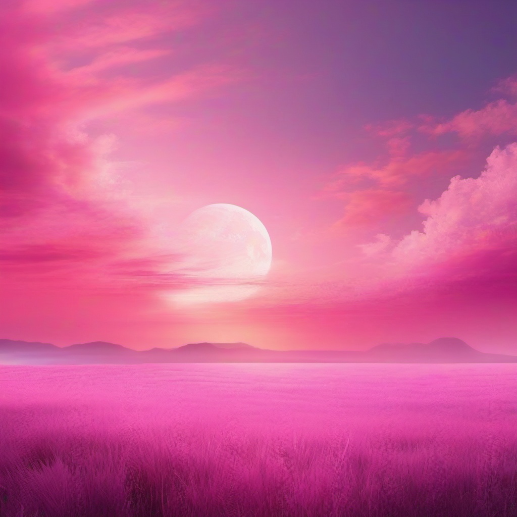 Pink Sky Background Dreamy Atmosphere with Pastel Pink Skies wallpaper splash art, vibrant colors, intricate patterns