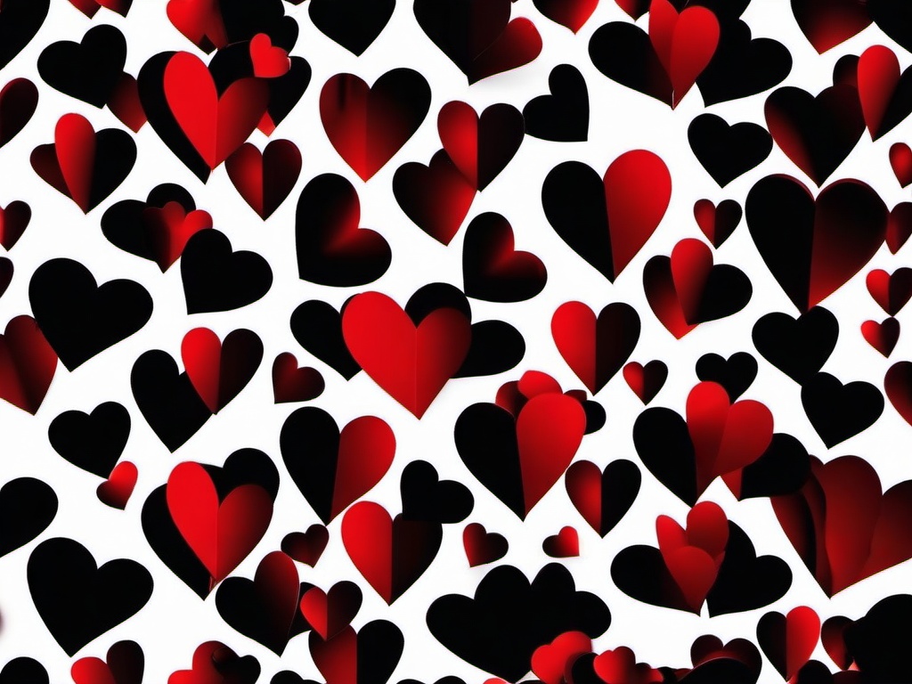 Red Heart In Black Background - Deep black with a red heart for contrast.  background wallpaper