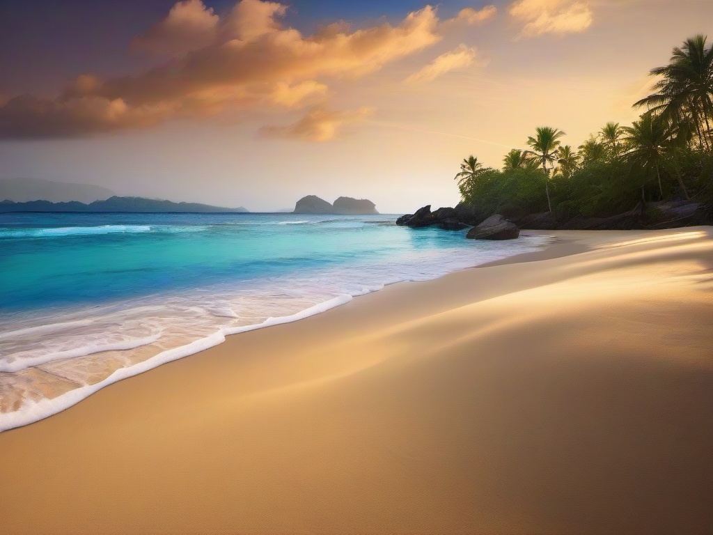 Sandy Beach Wallpaper  background