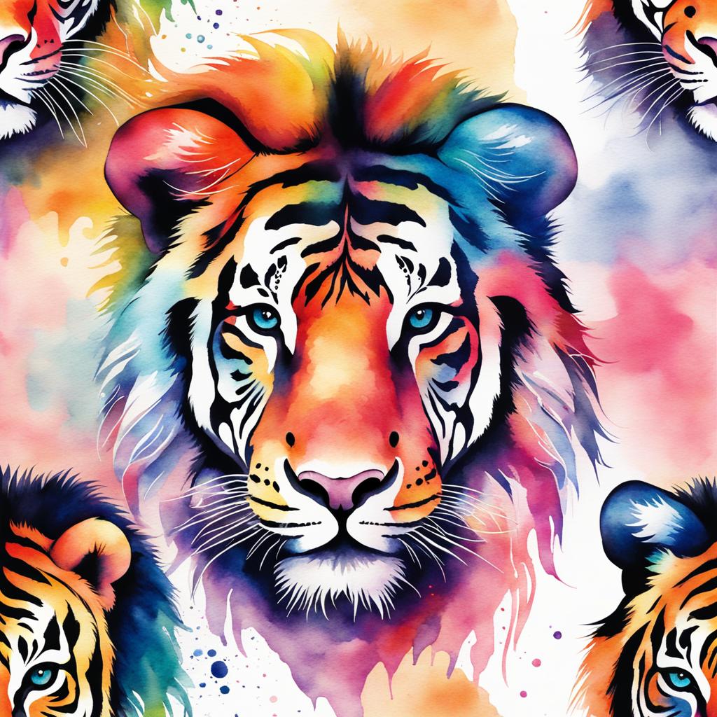 vivid watercolor animals - create a tattoo of your favorite animal with vibrant watercolor-style hues. 