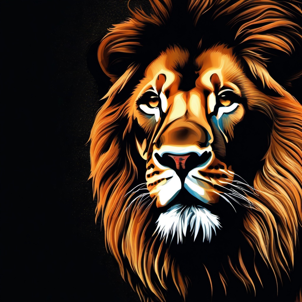 Lion Background Wallpaper - lion black background wallpaper  