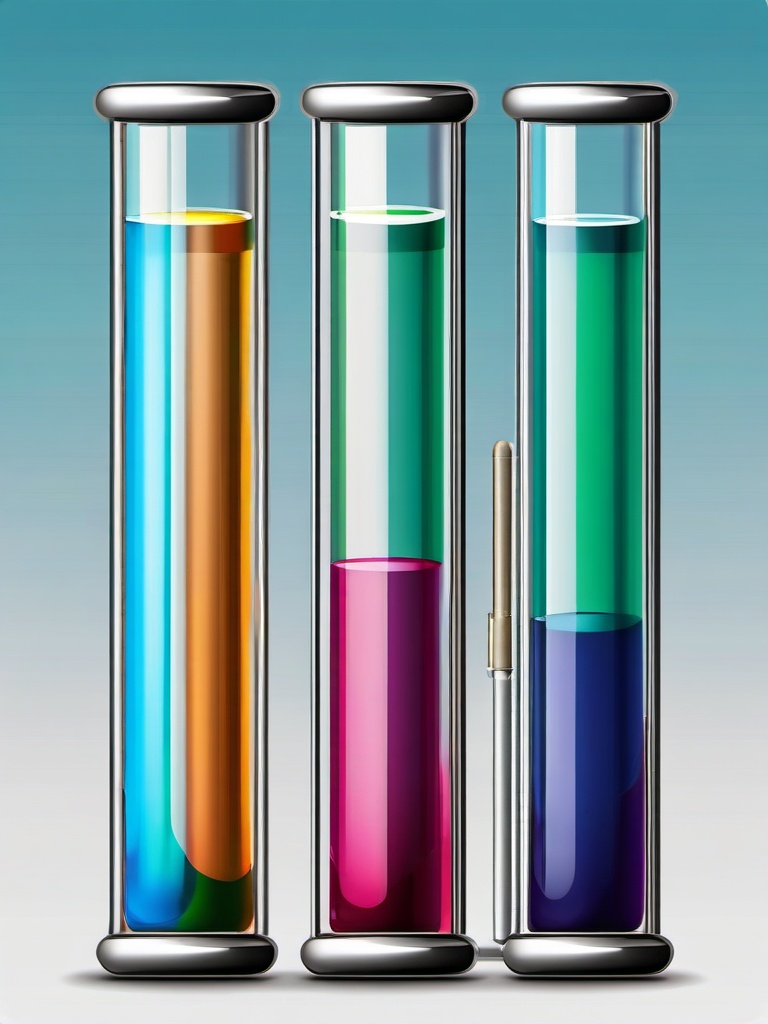 Test Tube clipart - Cylindrical container for mixing and holding liquids, ,color clipart vector style