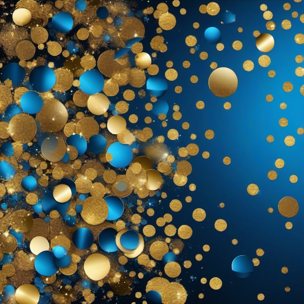 Glitter background - blue gold glitter background  