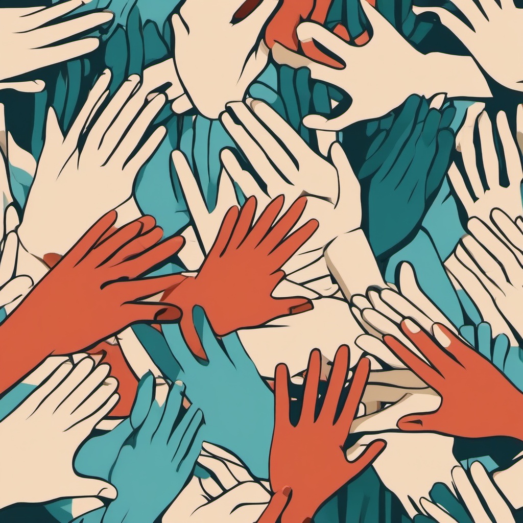 Hands clipart - hands reaching out to help someone  