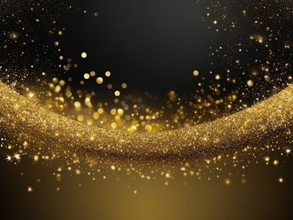 Gold Glitter Gradient Background  