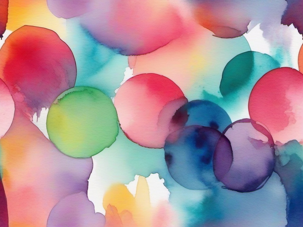 Multicolor Watercolor Background  