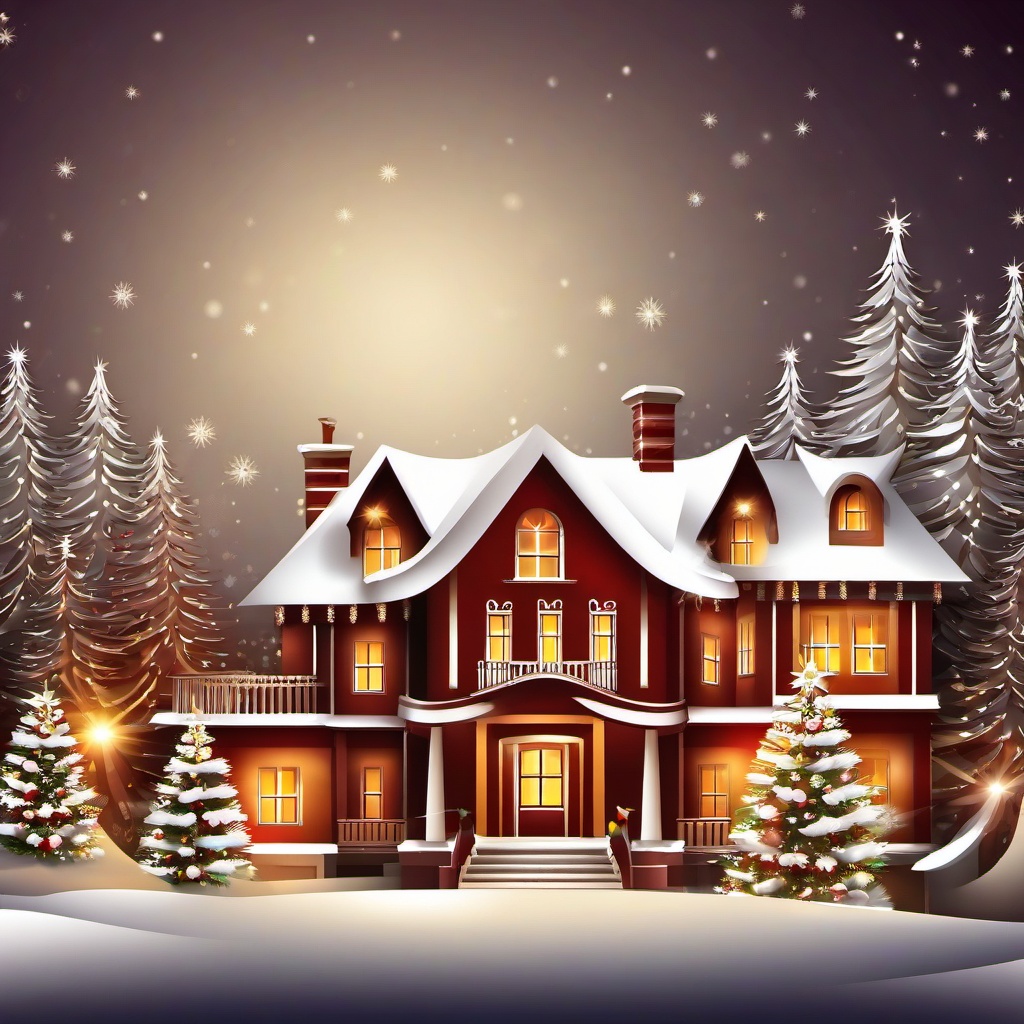 Christmas Background Wallpaper - christmas house background  