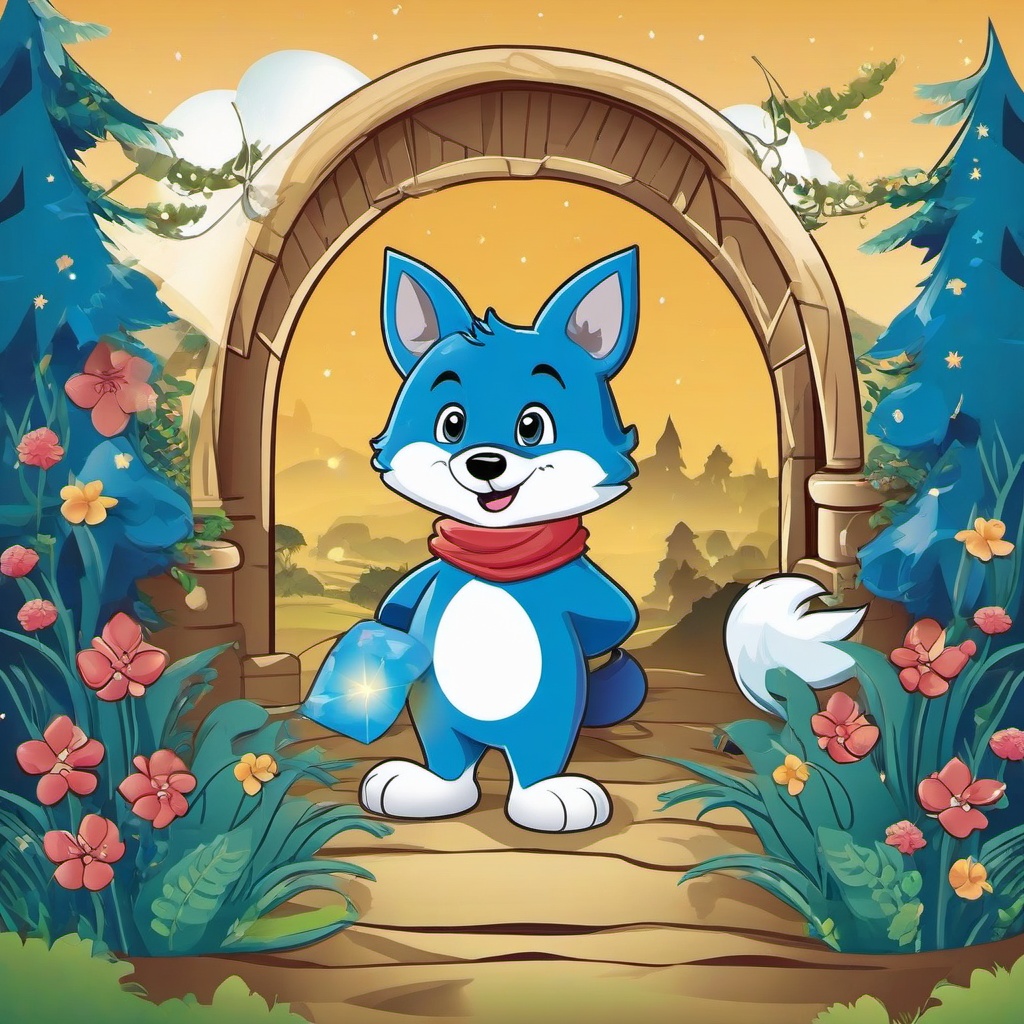 Bluey clipart - Bluey in a fantasy world  vector clipart