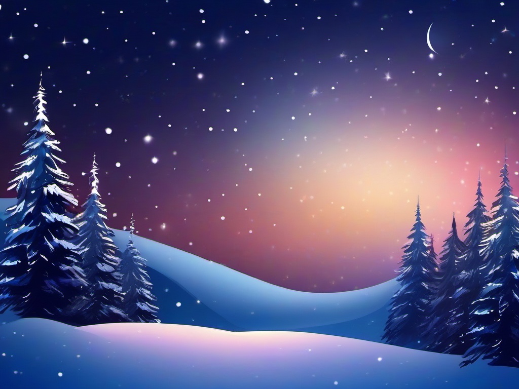 Winter Night Sky Background  ,desktop background wallpaper