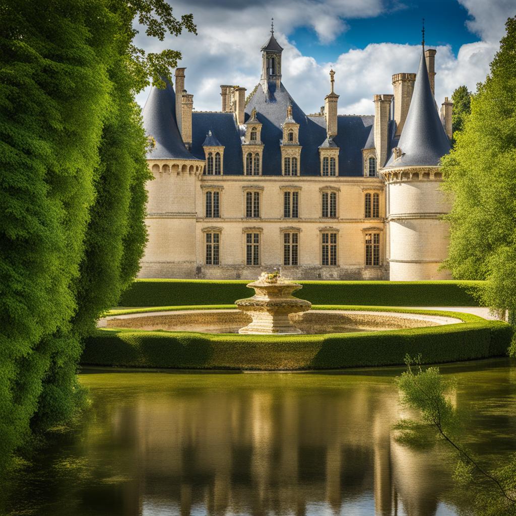 enigmatic châteaux of the loire valley - create an artwork that conveys the enigma of lesser-known châteaux in the loire valley, rich in history and elegance. 