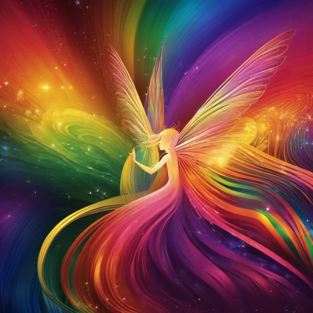 Rainbow Background Wallpaper - rainbow fairy wallpaper  