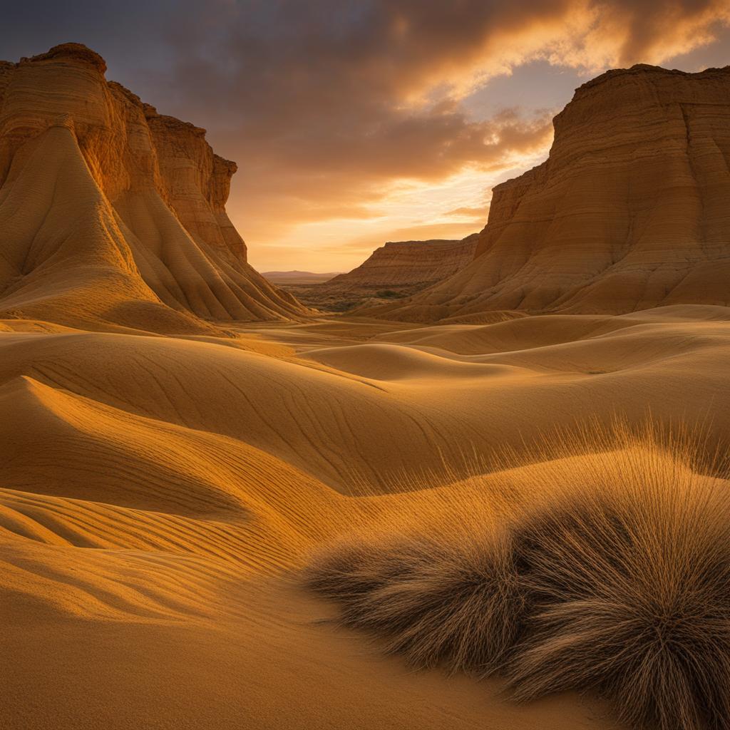 enigmatic bardenas reales - paint the enigmatic landscapes of bardenas reales, a semi-desert region with unique geological formations. 