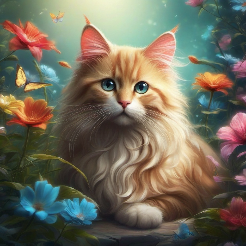 Cat Background Wallpaper - fantasy cat wallpaper  