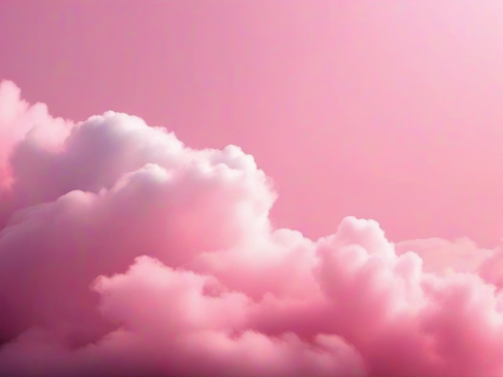 Pink Cloud Wallpaper-Pastel pink background with soft, fluffy clouds in white  background wallpaper