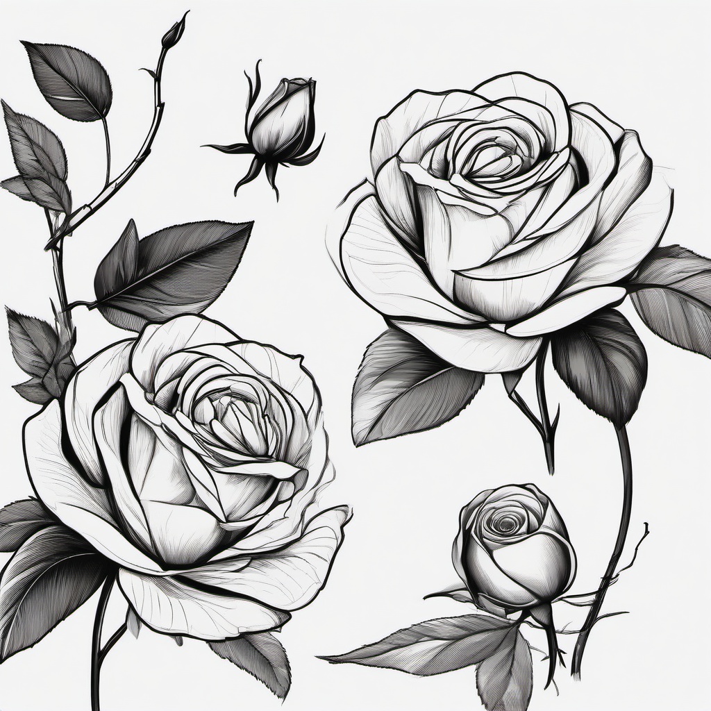 simple drawings of roses  minimal rough sketch scribbles,doodles,black and white