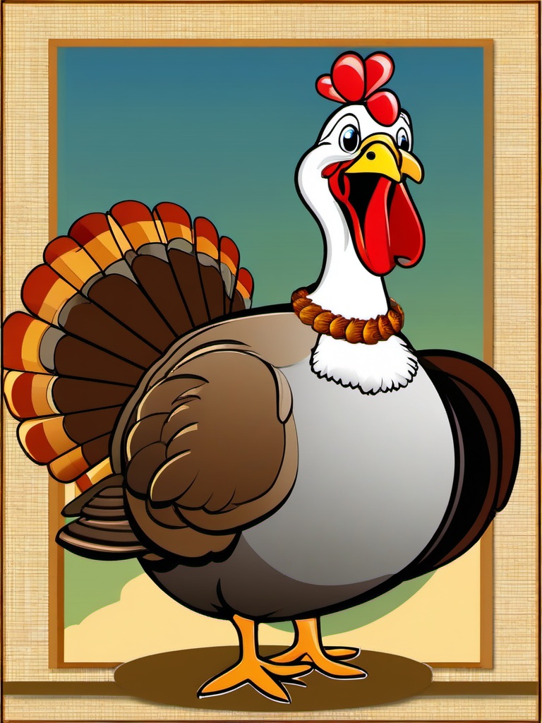 Turkey Clipart, Plump turkeys ready for Thanksgiving. 