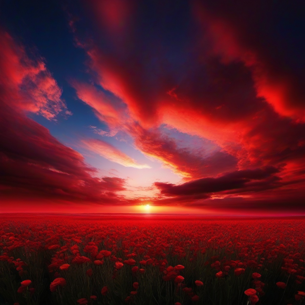 Sky Background Wallpaper - red sky photo  