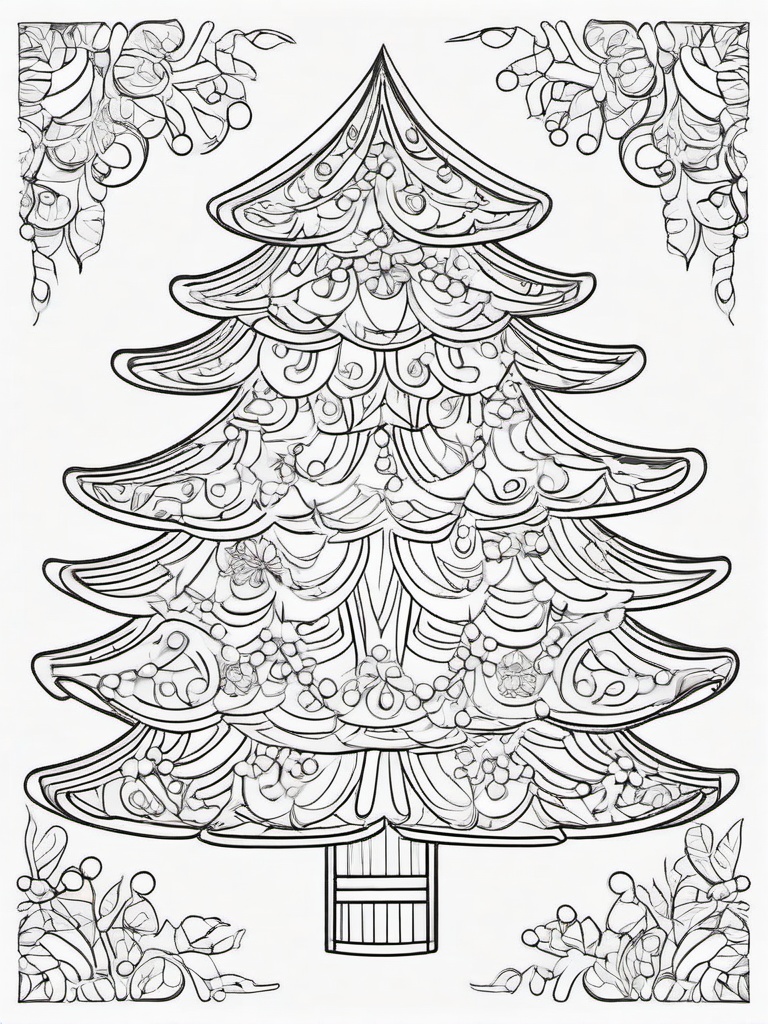 Christmas Color Book Pages  black and white outline, coloring pages,