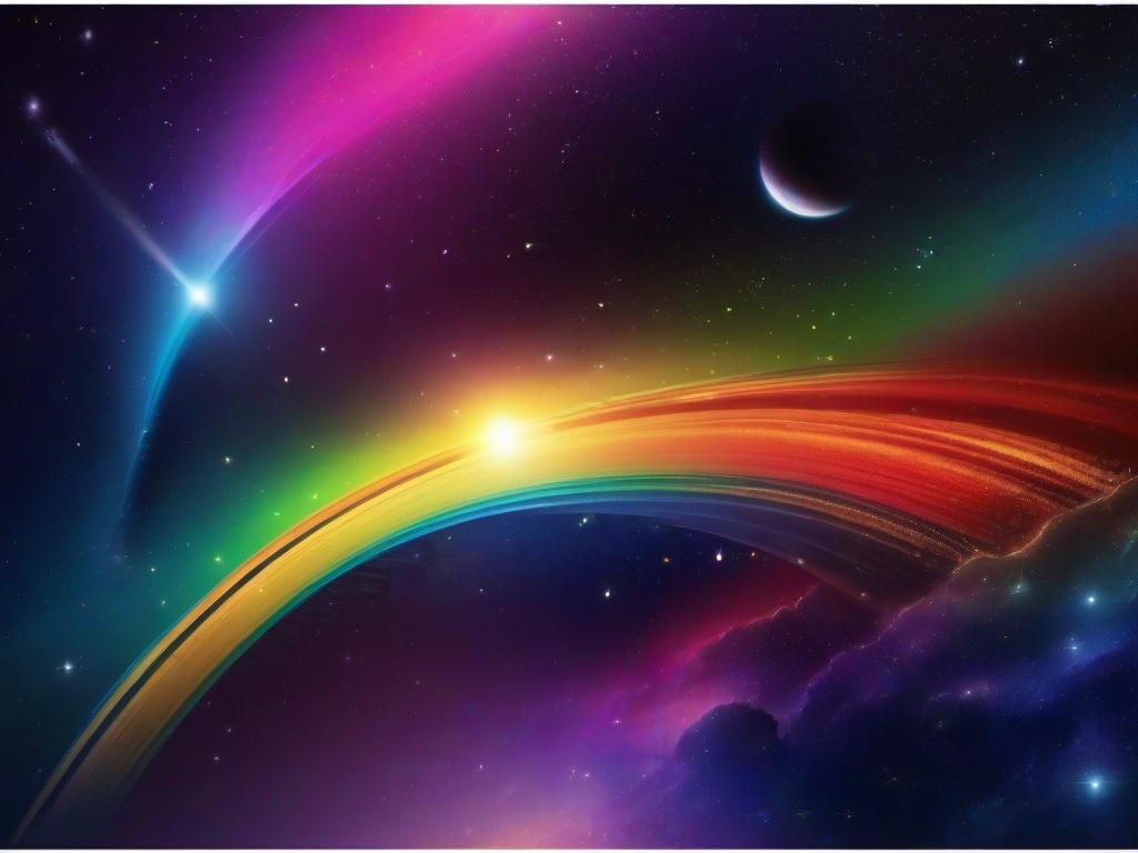 Rainbow Space Background  