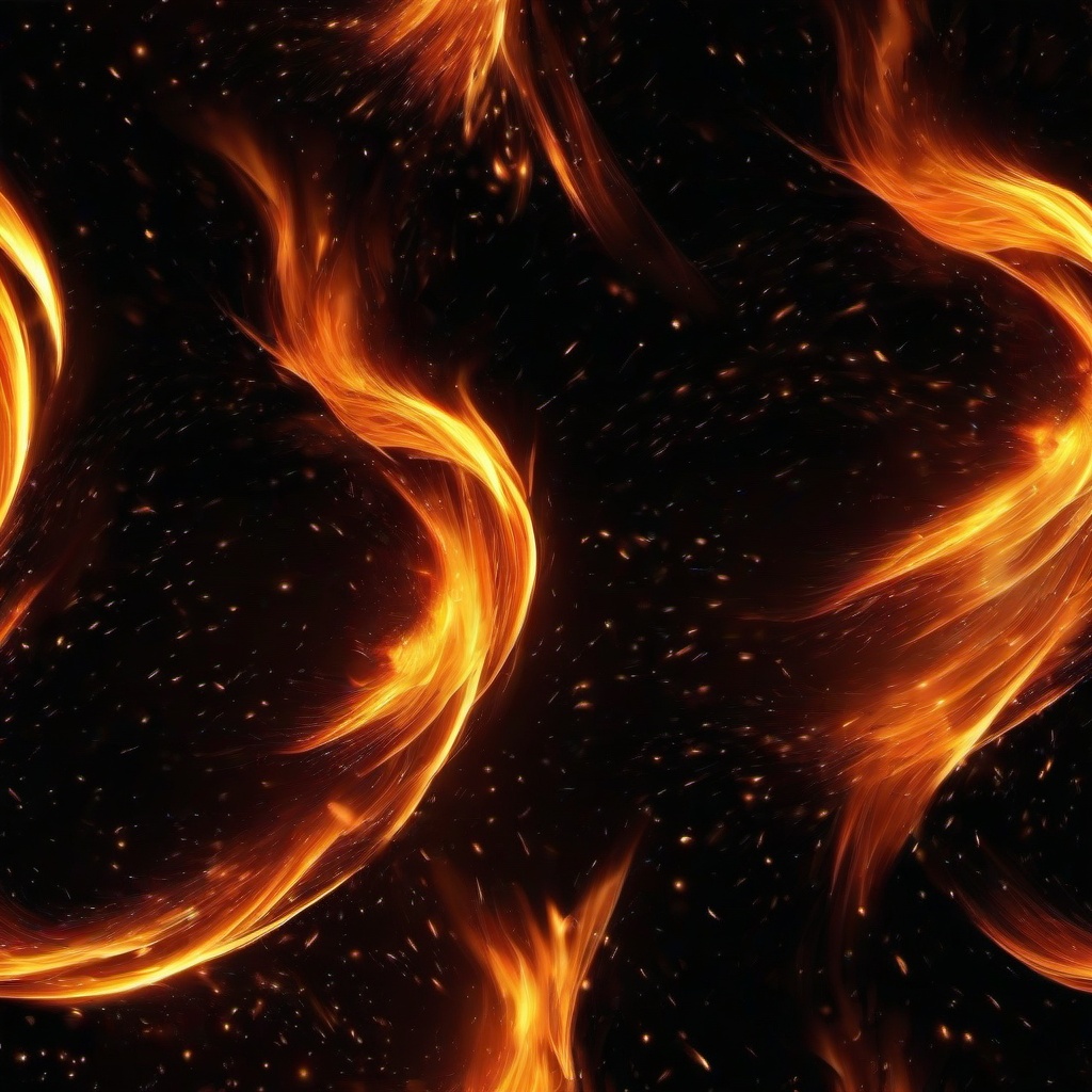 Fire Wallpaper - Fire and sparks flying in the night  background wallpaper